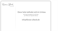 Desktop Screenshot of florian-albeck.de